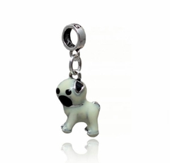 berloque charm pug raça de cachorro pet