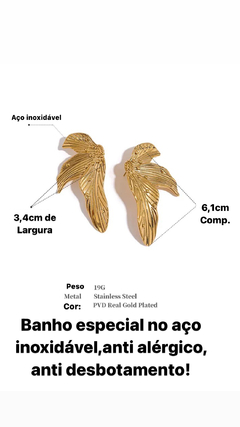 Par de brincos flor luxo na internet