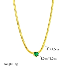 ￼colar ou pulseira correntaria com pedra luxo semi joia na internet