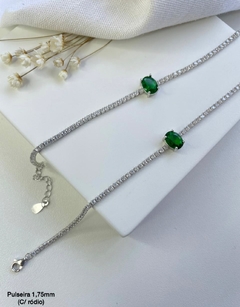 pulseira riviera prata 925 zirconias verdadeiras - comprar online
