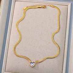 ￼colar ou pulseira correntaria com pedra luxo semi joia - loja online