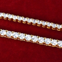 Imagem do ￼colar riviera zirconias fecho gaveta joias dourada ou prata colar ice