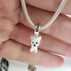 berloque charm maltês raça cachorro pet - comprar online