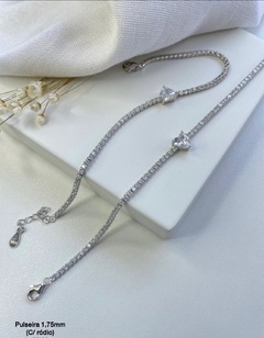 pulseira riviera prata 925 zirconias verdadeiras - comprar online
