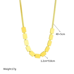 colar ou pulseira conjunto geometric gold - berloque da nina