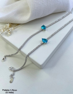 pulseira riviera prata 925 zirconias verdadeiras - loja online