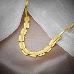 colar ou pulseira conjunto geometric gold - berloque da nina