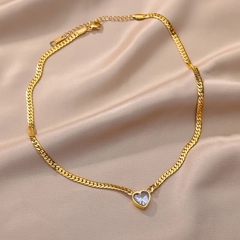 ￼colar ou pulseira correntaria com pedra luxo semi joia na internet