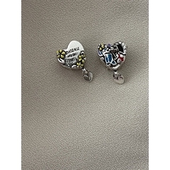 berloque charm coração lilo e stitch - loja online