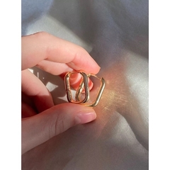 argola click oval semi joia anti alérgica cores - loja online