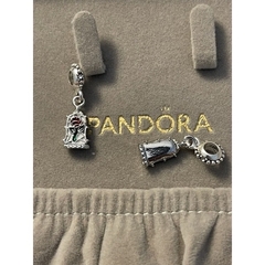 berloque pandora rosa a bela e a fera princesa - comprar online