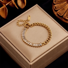 ￼pulseira riviera e corrente perfeição luxo anti alérgico semi joia - comprar online
