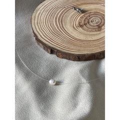 colar perola natural fio de nylon ponto de luz pérola verdadeira LEIA O ANÚNCIO