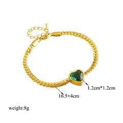 ￼colar ou pulseira correntaria com pedra luxo semi joia - comprar online