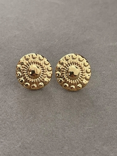 brinco folheado a ouro 18k luxo • - comprar online