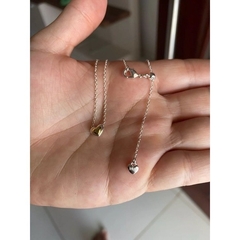 colar de coração pandora pequeno