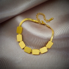 Imagem do colar ou pulseira conjunto geometric gold
