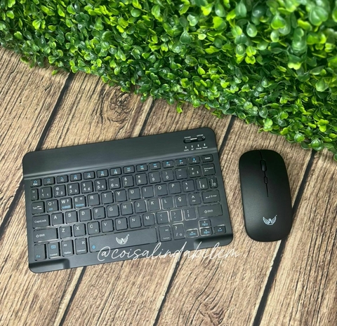 Kit teclado + mouse bluetooth
