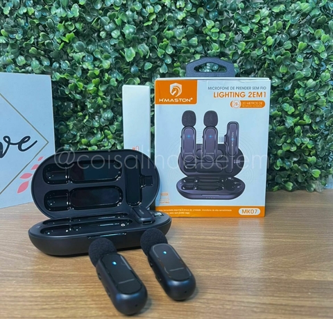 Microfone Lapela 2x1 MK7