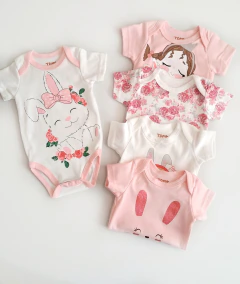Pack bodies, manga corta, conejitas - comprar en línea