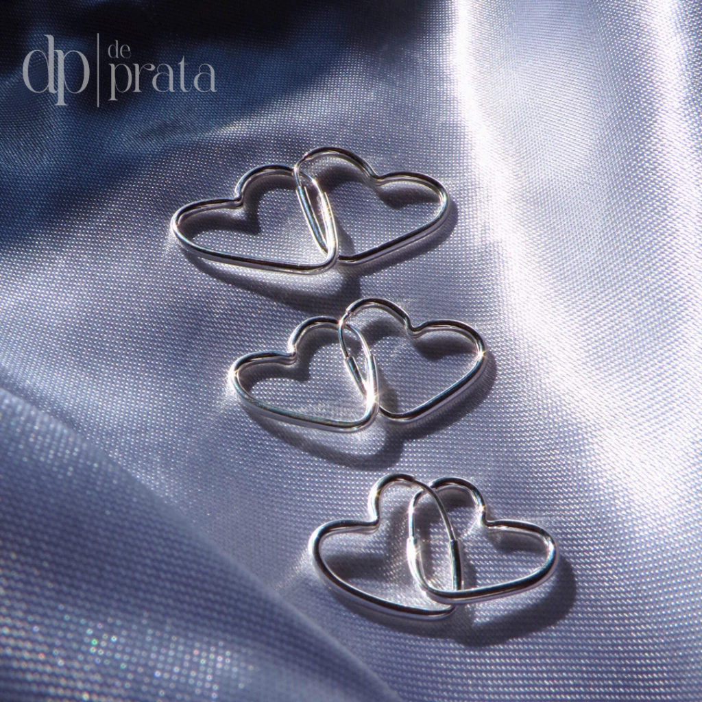 Trio Argola Coração Liso