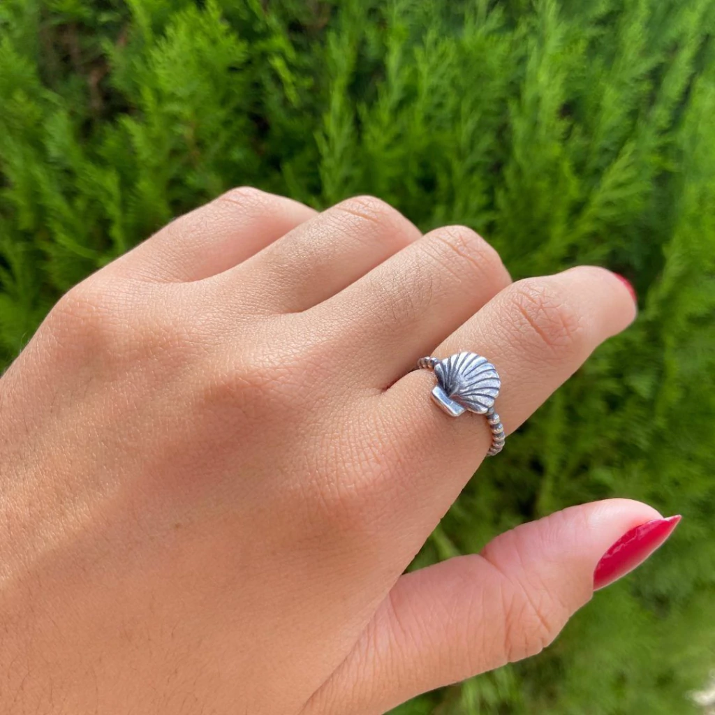 Anel Concha Envelhecida T. 17