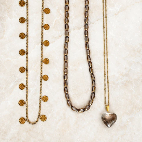Conjuntos Aura • acero gold y piedras - comprar online
