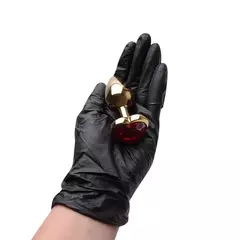 Plug Anal P Aço Dourado Coração Vipmix - Teimosia Sex Shop em Cuiabá