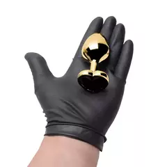 Plug Anal M Coração Aço Dourado - Sexy Import - Teimosia Sex Shop em Cuiabá