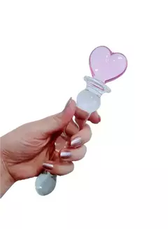 PENETRADOR PLUG ANAL LOVE EM VIDRO - Teimosia Sex Shop em Cuiabá
