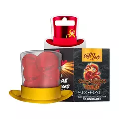 SIX BALL DRAGON FIRE 6 BOLINHAS EXCITANTE ESQUENTA 6 UNIDADES - SOFT LOVE - comprar online