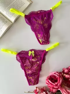 Calcinha Manu de renda Sexy Colors Forro de Algodão - Teimosia Sex Shop em Cuiabá