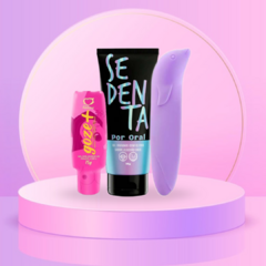 Kit Excitante Goze+ Lubrificante comestível Vibra Sedenta por oral + Vibrador Golfinho Aveludado + Pilha na internet