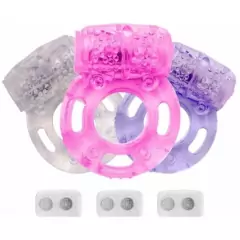 Anel Peniano com Vibrador e Estimulador de Clitóris - Miss Collection