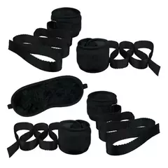 Kit Bondage com Algema Tornozeleira e Venda em Pelúcia La Pimienta - comprar online