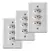 3 Tomada Monobloco Tripla 4x2 20 Amperes Stylus