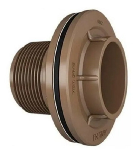 Flange Para Caixa D´ Água 60mm X 2 De Cola Marrom