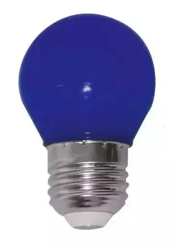 Lâmpada Led Color Bolinha Azul 1-3W E27 Bivolt Kian