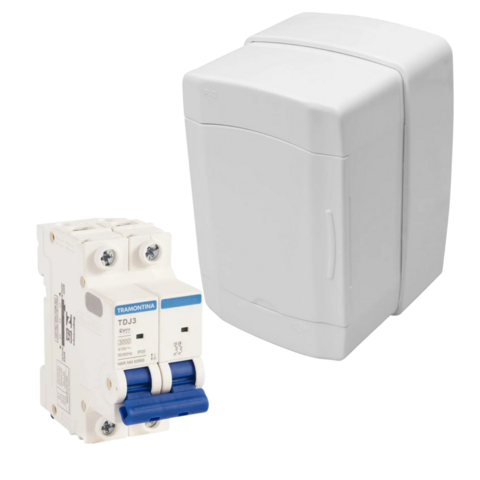 Caixa Sobrepor Com Disjuntor Bipolar Tramontina - comprar online
