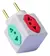Adaptador De Tomada Cubo Benjamin Bivolt 10a 20a 110v 225v