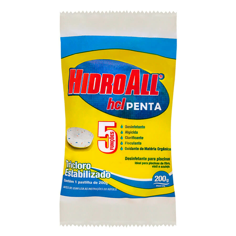 Pastilha de Cloro HCL Penta Hidroall 200GR
