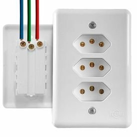 Tomada 4X2 Tripla 20A Ilumi Stylus 201211