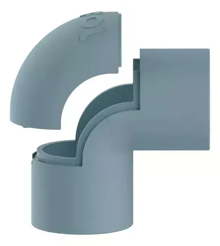 Joelho Pvc Condulete Com Janela Cinza 3/4 Inpol
