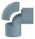 Joelho Pvc Condulete Com Janela Cinza 3/4 Inpol