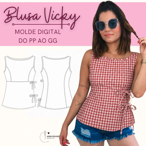 BLUSA VICKY - MOLDE EM PDF
