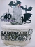 Topo de bolo com cadeira 3d game of thrones ou dragon