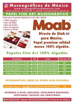 Banner de la categoría Moab Rollos para Plotter Museográficos