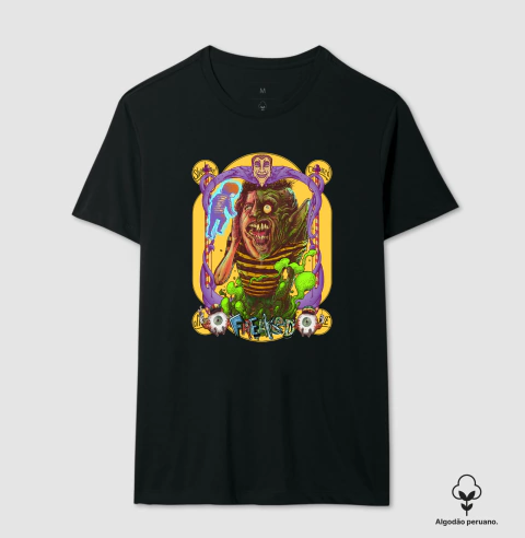 Camiseta Algodão Peruano - Cine Phenomena - Freaked - Freaklândia: O Parque dos Horrores de 1993 de Tom Stern e Alex Winter- Arte Exclusiva - loja online