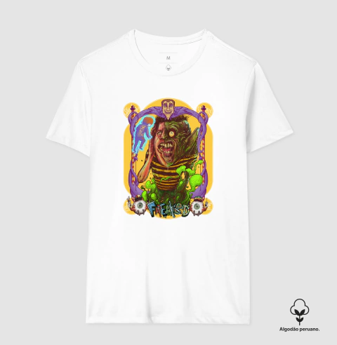 Camiseta Algodão Peruano - Cine Phenomena - Freaked - Freaklândia: O Parque dos Horrores de 1993 de Tom Stern e Alex Winter- Arte Exclusiva na internet