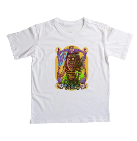 Camiseta Mini/Infantil Cine Phenomena - Freaked - Freaklândia: O Parque dos Horrores de 1993 de Tom Stern e Alex Winter- Arte Exclusiva - Shirt Of The Grave